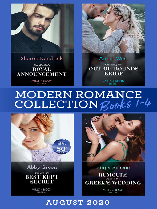 Title details for Modern Romance August 2020 Books 1-4 by Sharon Kendrick - Wait list